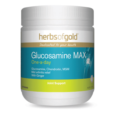 Glucoasamine max white plastic container