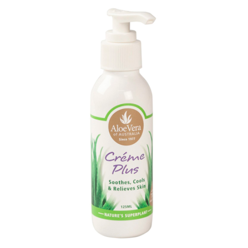 aloe vera creme plus pump bottle